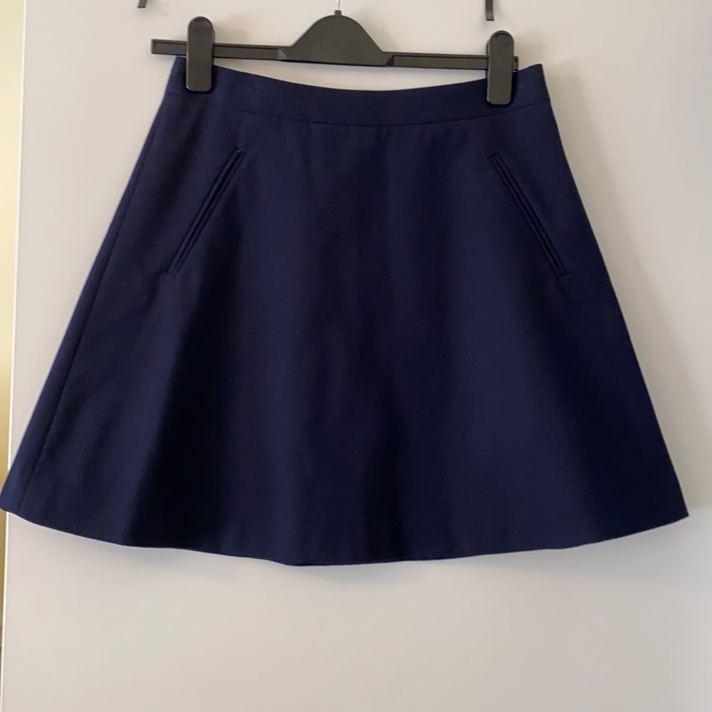 J Crew navy skirt